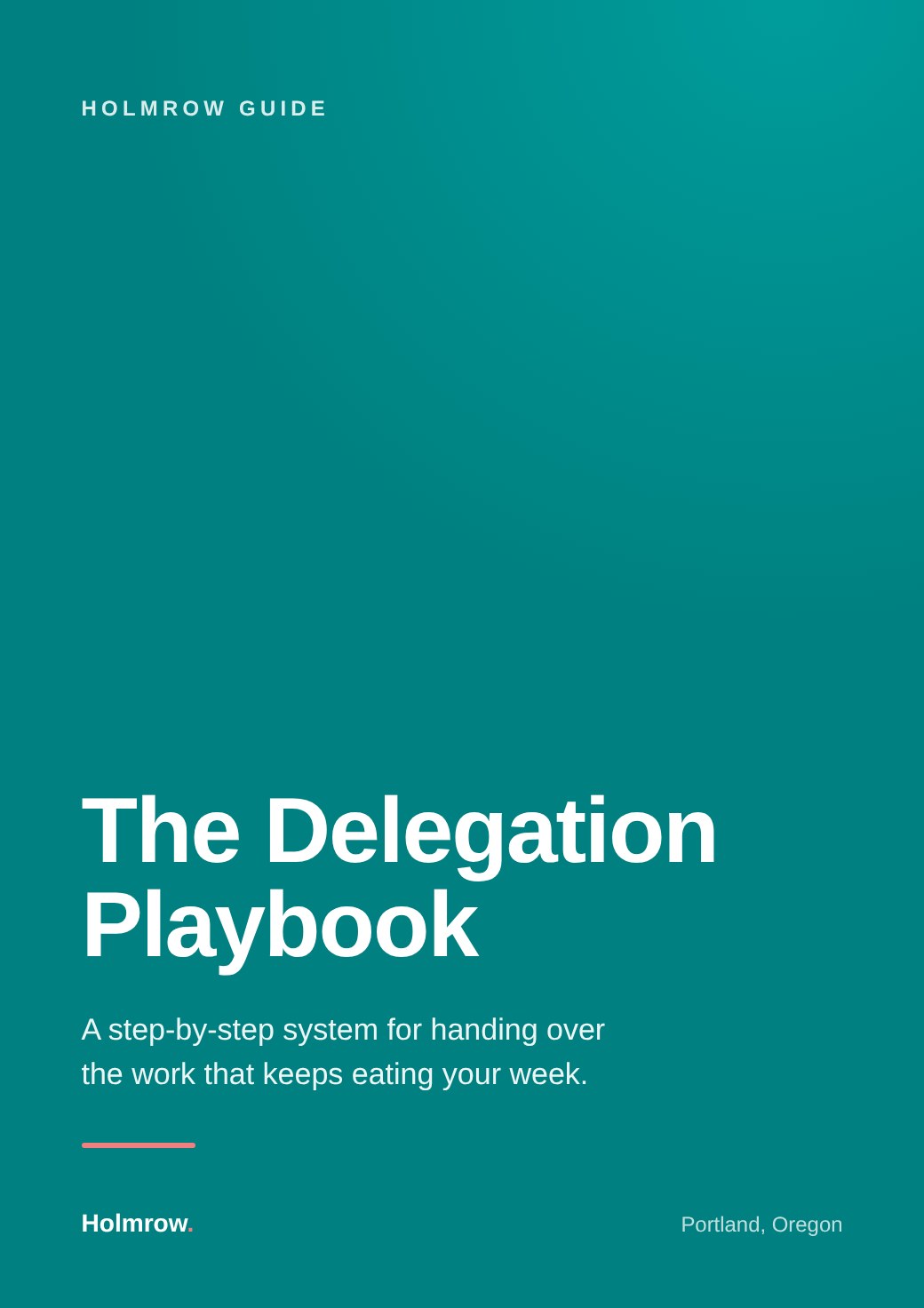 Cover of The Delegation Playbook